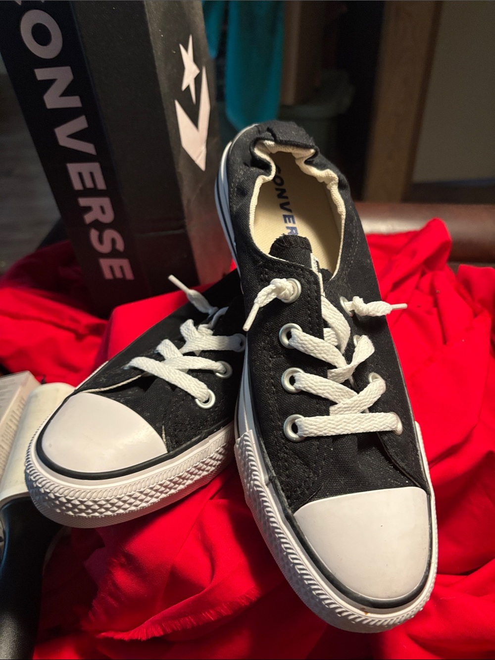 Converse NWOT Black and White Low-Top Canvas Sneakers Women